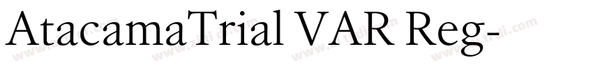 AtacamaTrial VAR Reg字体转换